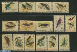 Norfolk Island 1970 Definitives, Birds 15v, Unused (hinged), Nature - Birds - Owls - Parrots - Kingfishers - Autres & Non Classés