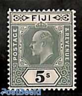 Fiji 1903 5sh, WM Crown CA, Stamp Out Of Set, Mint NH - Other & Unclassified