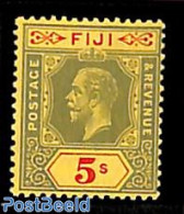 Fiji 1912 5sh, WM Mult. Crown-CA, Stamp Out Of Set, Unused (hinged) - Other & Unclassified