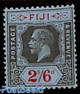 Fiji 1922 2/6sh, WM Script-ca, Stamp Out Of Set, Unused (hinged) - Other & Unclassified