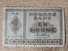 Norway 1 Krone 1947 - Norway