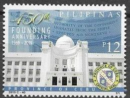 PHILIPPINES, 2019, MNH, CEBU PROVINCE, 450th ANNIVERSARY OF FOUNDING OF CEBU PROVINCE, 1v - Other & Unclassified