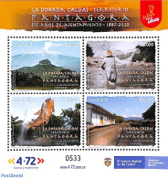 Colombia 2022 La Dorada, Caldas 4v M/s, Mint NH, Nature - Transport - Fish - Fishing - Railways - Fishes