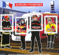 France 2022 Fire Service 4v M/s, Mint NH, Transport - Fire Fighters & Prevention - Nuovi