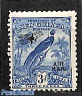 British New Guinea 1931 3d, Stamp Out Of Set, Unused (hinged), Nature - Transport - Birds - Aircraft & Aviation - Avions