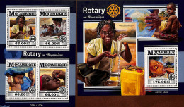 Mozambique 2015 Rotary 2 S/s, Mint NH, Health - Nature - Science - Various - Food & Drink - Health - Water, Dams & Fal.. - Food