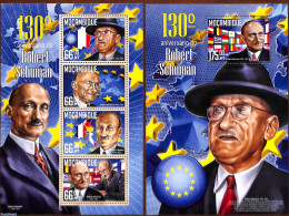 Mozambique 2016 Robert Schuman 2 S/s, Mint NH, History - Various - Europa Hang-on Issues - Flags - Maps - European Ideas