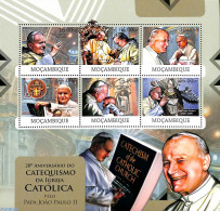 Mozambique 2012 Catholic Catechism 6v M/s, Mint NH, Religion - Pope - Religion - Papes
