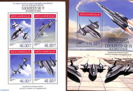 Mozambique 2014 Lockheed SR-71 2 S/s, Mint NH, Transport - Aircraft & Aviation - Flugzeuge