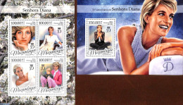 Mozambique 2016 Princess Diana 2 S/s, Mint NH, History - Charles & Diana - Kings & Queens (Royalty) - Familles Royales