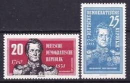 1960. DDR. Graf Neidhardt By Gneisenau. MNH. Mi. Nr. 793-94 - Neufs