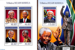 Mozambique 2014 Nelson Mandela 2 S/s, Mint NH, History - Politicians - Nelson Mandela - Mozambique