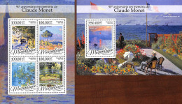 Mozambique 2016 Claude Monet 2 S/s, Mint NH, Art - Modern Art (1850-present) - Paintings - Mozambique