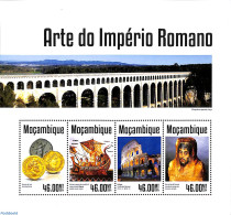 Mozambique 2014 Roman Art 4v M/s, Mint NH, Nature - Transport - Various - Water, Dams & Falls - Ships And Boats - Mone.. - Ships