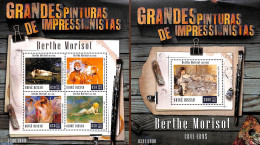 Guinea Bissau 2015 Berthe Morisot 2 S/s, Mint NH, Art - Modern Art (1850-present) - Paintings - Guinea-Bissau