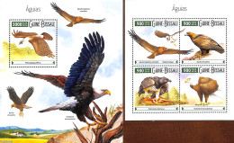 Guinea Bissau 2015 Eagles 2 S/s, Mint NH, Nature - Birds - Birds Of Prey - Guinea-Bissau
