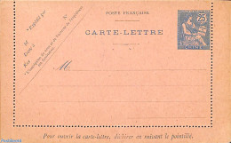 China (before 1949) 1903 French Post, Card Letter 25c, Unused Postal Stationary - Other & Unclassified