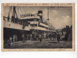 Algerie PHILIPPEVILLE Debarquement Du Gouverneur General Lepine, Paquebot - Skikda (Philippeville)