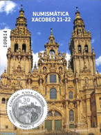 Spain 2022 Xacobeo S/s, Mint NH, Religion - Various - Churches, Temples, Mosques, Synagogues - Money On Stamps - Unused Stamps