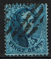 15A  Obl   P 180  8 Barres  Gouy-Lez-Piéton  + 25 - 1863-1864 Médaillons (13/16)