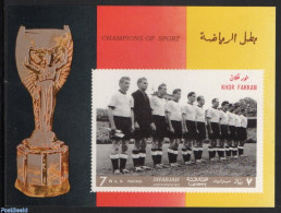 Khor Fakkan 1969 Football Players S/s, Imperforated, Mint NH, History - Sport - Germans - Football - Autres & Non Classés