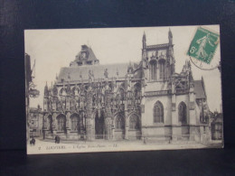 27343 . LOUVIERS . L EGLISE NOTRE DAME. LL . OBLITEREE 1913 - Louviers