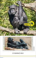 Guinea, Republic 2023 Chimpanzees, Mint NH, Nature - Monkeys - Sonstige & Ohne Zuordnung