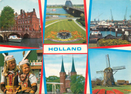 Greetings From Holand Netherlands Windmill Castle Harbour - Autres & Non Classés