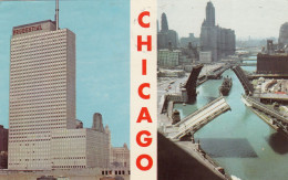 13321-CHICAGO-PRUDENTIAL BUILDING-CHICAGO RIVER BRIDGES-FP - Chicago