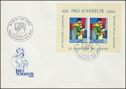 Schweiz Block 18 Pro Juventute 1962, Block Mit Nr. 20 Auf Schmuck-FDC ESSt Bern - Other & Unclassified