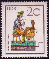 2759 Historisches Spielzeug 20 Pf 1982 Schuhmacher ** Postfrisch - Unused Stamps