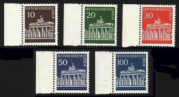 286-290 Brandenburger Tor, Seitenrand-Satz ** - Unused Stamps