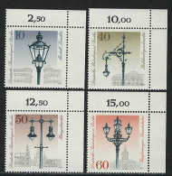 603-606 Straßenlaternen 1979, Ecke O.r. Satz ** - Unused Stamps