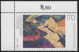 1619 Deutsche Malerei 170 Pf Kandinsky ** Ecke O.l. - Unused Stamps