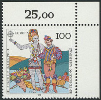 1609 Entdeckung Amerikas 100 Pf ** Ecke O.r. - Unused Stamps