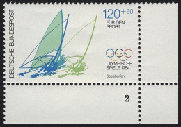 1208 Olympische Sommerspiele 120+60 Pf ** FN2 - Ongebruikt