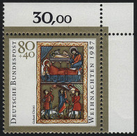 1346 Weihnachten ** Ecke O.r. - Unused Stamps