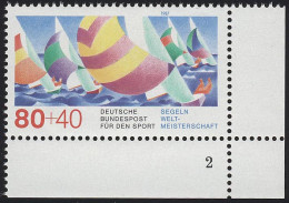 1310 Segel-Weltmeisterschaft 80+40 Pf ** FN2 - Unused Stamps