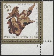 1442 Weihnachten 60+30 Pf ** FN1 - Unused Stamps