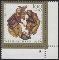 1443 Weihnachten 100+50 Pf ** FN2 - Unused Stamps