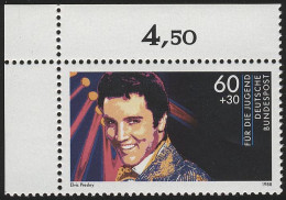 1361 Rockmusik Elvis Presley 60+30 Pf ** Ecke O.l. - Ungebraucht