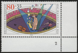 1413 Zirkus 80+35 Pf Clown ** FN2 - Ungebraucht