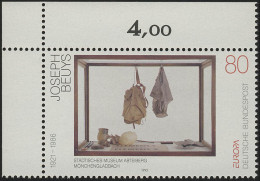 1673 Europa 80 Pf Beuys ** Ecke O.l. - Unused Stamps