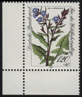 1191 Wohlfahrt Alpen-Milchlattich 120+60 Pf ** Ecke U.l. - Unused Stamps