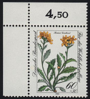 1189 Wohlfahrt Krainer Greiskraut 60+30 Pf ** Ecke O.l. - Unused Stamps