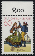 1097 Europa Friesische Tracht 60 Pf ** Oberrand - Unused Stamps