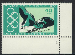 886 Olympia Montreal 40+20 Pf Schwimmen ** FN1 - Ongebruikt