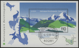 Block 47 EUROPA - Nationalpark Berchtesgaden 1999, VS-O Frankfurt/Main - Used Stamps