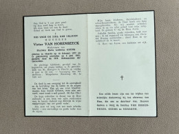 VAN HORENBEECK Victor °HAACHT 1877 +HAACHT 1962 - GEENS - VERRETH - Décès