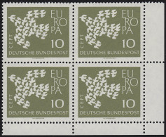 367yI Europa 10 Pf - PLF I Kurzes P In EUROPA, Feld 44, ** Postfrisch Eck-Vbl. - Variétés Et Curiosités